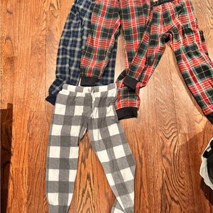 Old Navy Kids Plaid Pajama Bottoms - Blue, Red, Gray